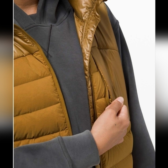 Lululemon Navigation Stretch Down Vest Spiced Bronze Size 2. - Picture 15 of 16